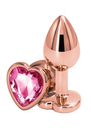 wholesale adulttoys Anal Rose Gold Heart Anal Plug