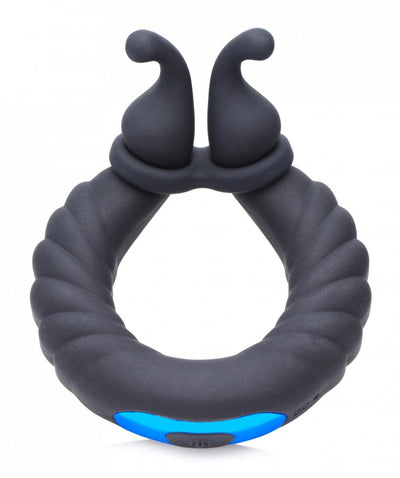 sex toy distributing.com cock ring 10X Cobra Dual Stimulation Silicone Cock Ring