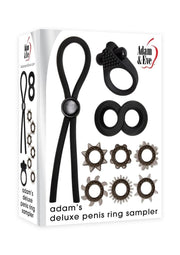 wholesale adulttoys Cock ring Adam and Eve Adam’s Deluxe Penis Ring Sampler – Black