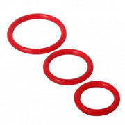 sex toy distributing.com cock ring Silicone Cock Rings Red