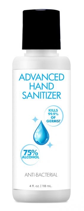 sex toy distributing.com LUBRICANTS Advanced Hand Sanitizer - 4 oz