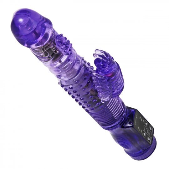 sex toy distributing.com vibrator Thrusting Purple Rabbit Vibe