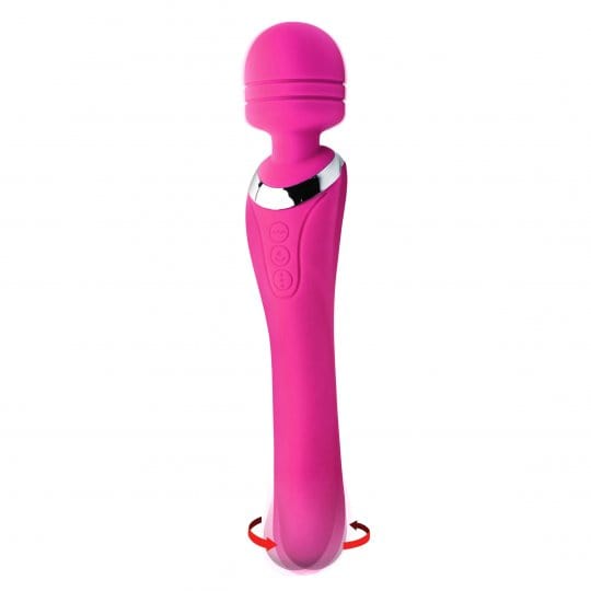 sex toy distributing.com wand Whirling Wand 2 in 1 Silicone Vibrating Dual Massage Wand