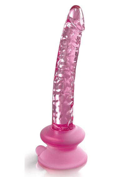 wholesale adulttoys wand Icicles No 86 Glass Wand With Bendable Silicone Suction Cup – Pink