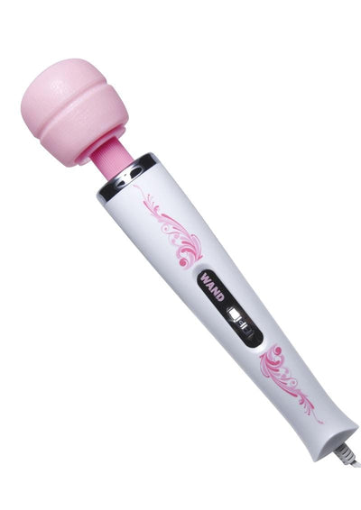 wholesale adulttoys wand Wand Essentials Flexi-Neck 7 Speed Plug In Jack Wand Massager Pink And White 12.25 Inch
