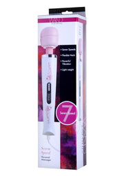 wholesale adulttoys wand Wand Essentials Flexi-Neck 7 Speed Plug In Jack Wand Massager Pink And White 12.25 Inch
