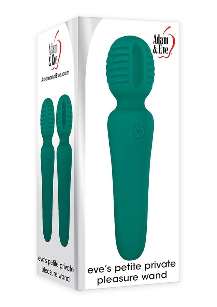 wholesale adulttoys wand Adam and Eve Eve’s Petite Private Pleasure Silicone Rechargeable Wand – Green